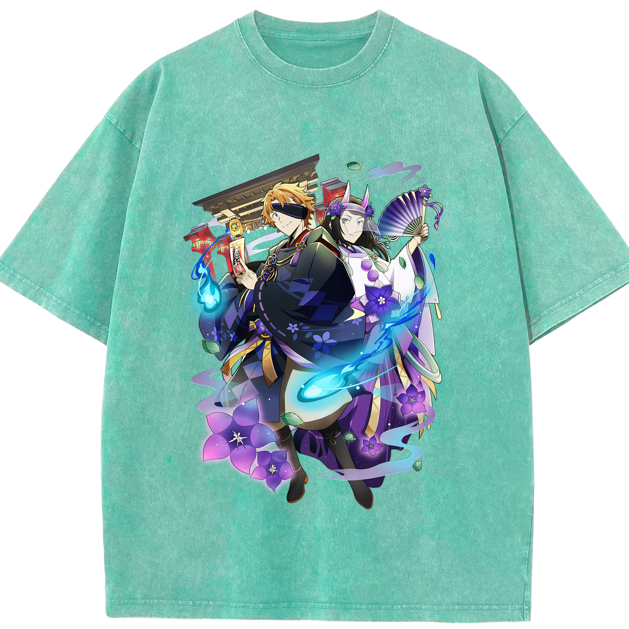 （画像用） 文豪ストレイドッグス Bungo Stray Dogs 綿100% ヴィンテージ風 半袖Tシャツ（フロントプリント）